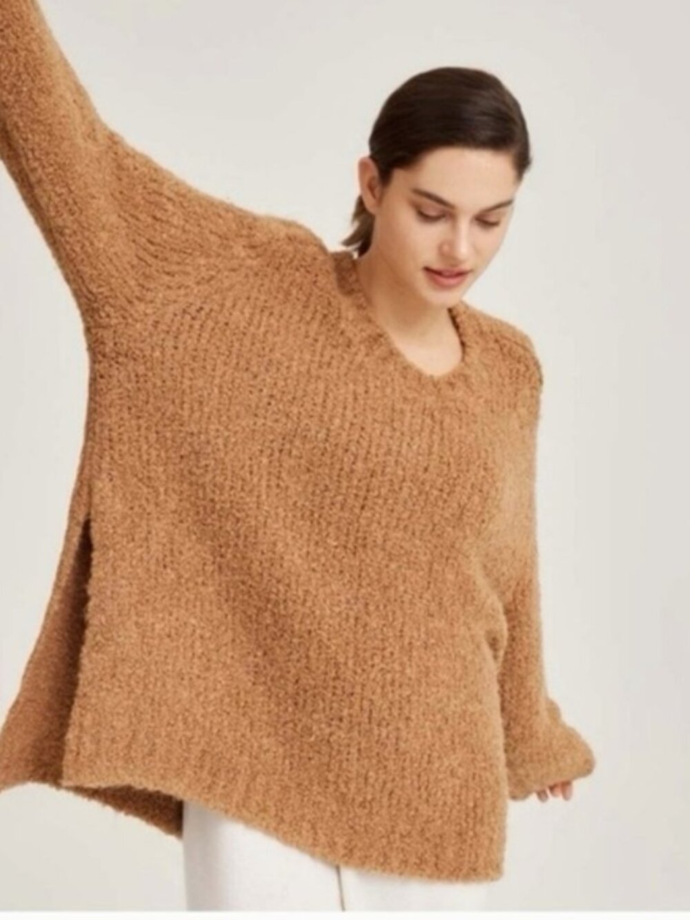 Nap Loungewear Plush Calvera women's soft teddy cozy oversized med sweater